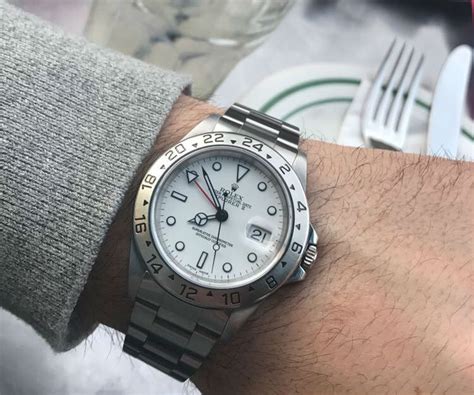 rolex explorer ii 16570 wrist|rolex 16570 price.